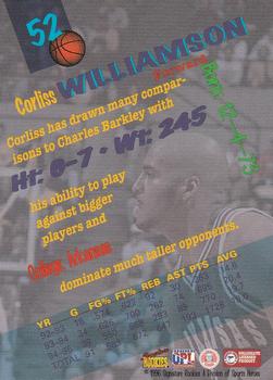 1996 Signature Rookies Premier #52 Corliss Williamson Back
