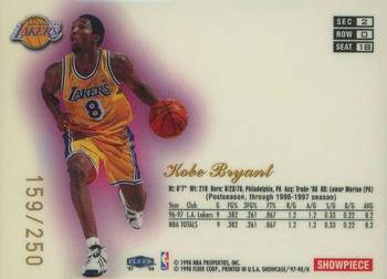 1997-98 Flair Showcase - Flair Showcase Row 0 #18 Kobe Bryant Back