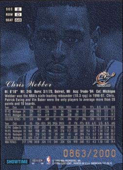 1997-98 Flair Showcase - Flair Showcase Row 0 #68 Chris Webber Back