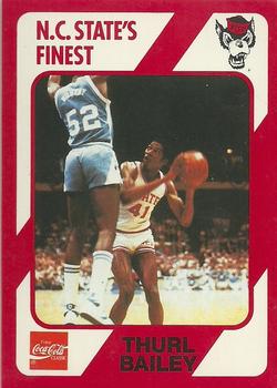 1989 Collegiate Collection North Carolina State's Finest #11 Thurl Bailey Front