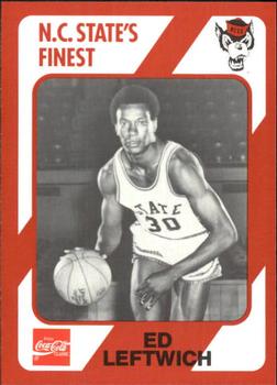 1989 Collegiate Collection North Carolina State's Finest #110b Ed Leftwich Front