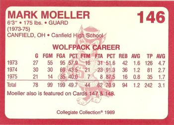 1989 Collegiate Collection North Carolina State's Finest #146 Mark Moeller Back