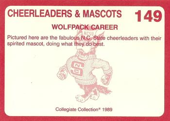 1989 Collegiate Collection North Carolina State's Finest #149 Cheerleaders & Mascots Back
