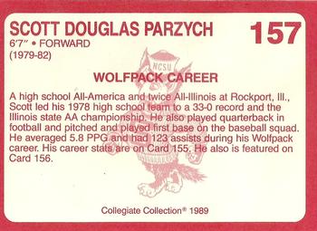1989 Collegiate Collection North Carolina State's Finest #157 Scott Parzych Back