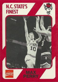 1989 Collegiate Collection North Carolina State's Finest #163 Max Perry Front