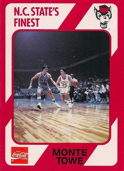 1989 Collegiate Collection North Carolina State's Finest #167 Monte Towe Front