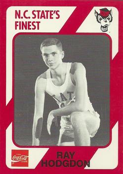 1989 Collegiate Collection North Carolina State's Finest #195 Ray Hodgdon Front