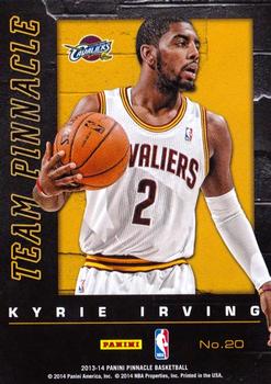 2013-14 Pinnacle - Team Pinnacle Artist's Proofs #20 Kyrie Irving / Kobe Bryant Back