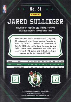 2013-14 Pinnacle - Artist Proof #61 Jared Sullinger Back