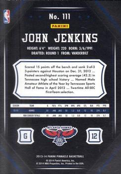 2013-14 Pinnacle - Artist Proof #111 John Jenkins Back