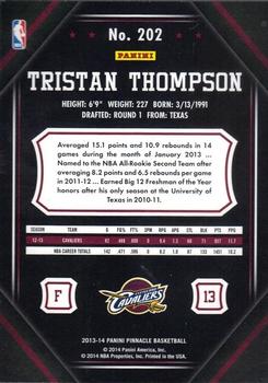 2013-14 Pinnacle - Artist Proof #202 Tristan Thompson Back