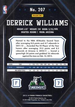 2013-14 Pinnacle - Artist Proof #207 Derrick Williams Back