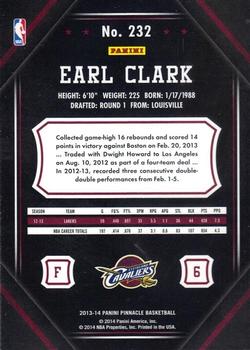 2013-14 Pinnacle - Artist Proof #232 Earl Clark Back
