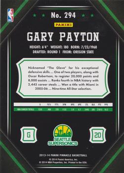 2013-14 Pinnacle - Artist Proof #294 Gary Payton Back