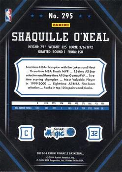 2013-14 Pinnacle - Artist Proof #295 Shaquille O'Neal Back