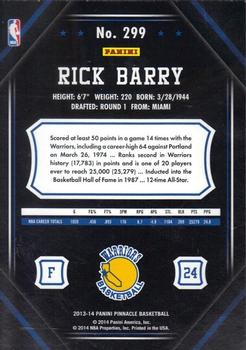 2013-14 Pinnacle - Artist Proof #299 Rick Barry Back