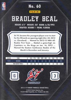 2013-14 Pinnacle - Artist Proof Blue #60 Bradley Beal Back
