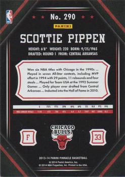 2013-14 Pinnacle - Artist Proof Green #290 Scottie Pippen Back