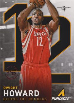 2013-14 Pinnacle - Behind the Numbers Artist's Proofs Red #12 Dwight Howard Front