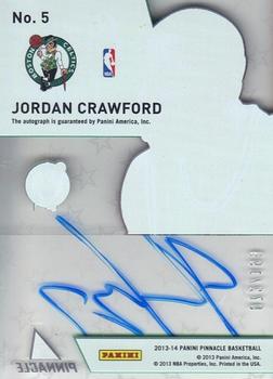 2013-14 Pinnacle - Essence of the Game Autographs #5 Jordan Crawford Back