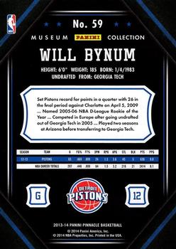 2013-14 Pinnacle - Museum Collection #59 Will Bynum Back