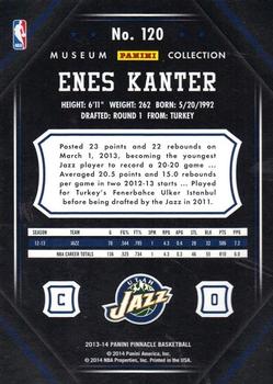 2013-14 Pinnacle - Museum Collection #120 Enes Kanter Back