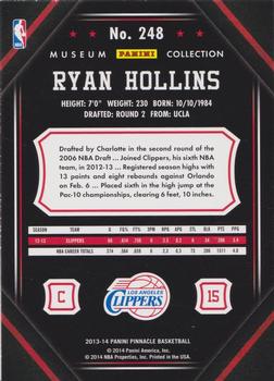 2013-14 Pinnacle - Museum Collection #248 Ryan Hollins Back