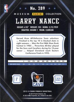 2013-14 Pinnacle - Museum Collection #289 Larry Nance Back