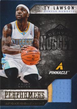 2013-14 Pinnacle - Performers Jerseys Prime #22 Ty Lawson Front