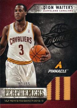 2013-14 Pinnacle - Performers Jerseys Prime #44 Dion Waiters Front