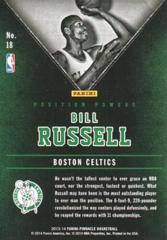 2013-14 Pinnacle - Position Powers #18 Bill Russell Back