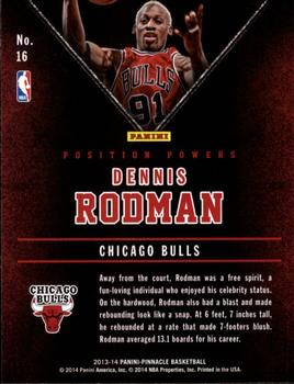 2013-14 Pinnacle - Position Powers #16 Dennis Rodman Back