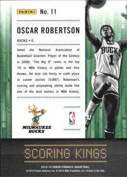 2013-14 Pinnacle - Scoring Kings #11 Oscar Robertson Back