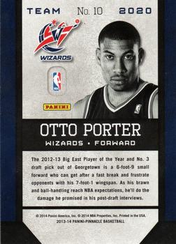 2013-14 Pinnacle - Team 2020 #10 Otto Porter Back