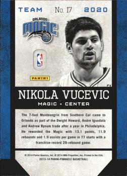 2013-14 Pinnacle - Team 2020 #17 Nikola Vucevic Back