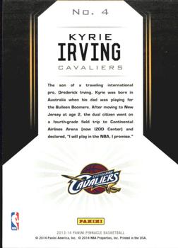 2013-14 Pinnacle - The Naturals #4 Kyrie Irving Back