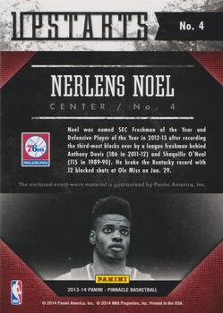 2013-14 Pinnacle - Upstarts Jerseys #4 Nerlens Noel Back