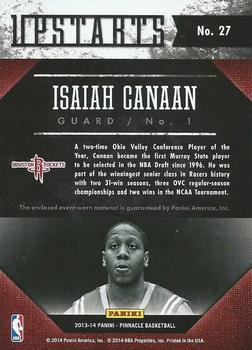 2013-14 Pinnacle - Upstarts Jerseys #27 Isaiah Canaan Back