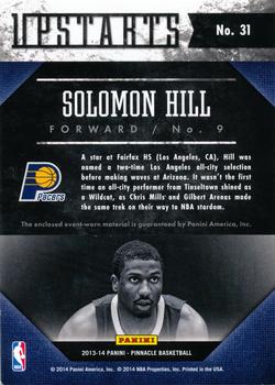 2013-14 Pinnacle - Upstarts Jerseys #31 Solomon Hill Back