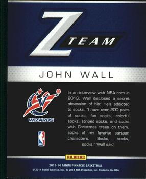 2013-14 Pinnacle - Z-Team #8 John Wall Back
