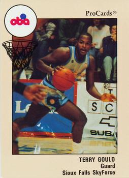 1989-90 ProCards CBA #13 Terry Gould Front
