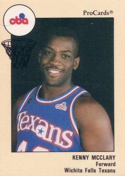 1989-90 ProCards CBA #21 Kenny McClary Front