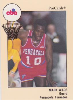 1989-90 ProCards CBA #53 Mark Wade Front