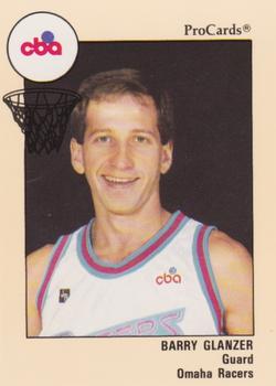 1989-90 ProCards CBA #66 Barry Glanzer Front
