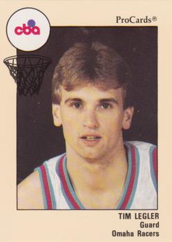 1989-90 ProCards CBA #73 Tim Legler Front