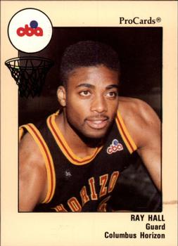 1989-90 ProCards CBA #80 Ray Hall Front