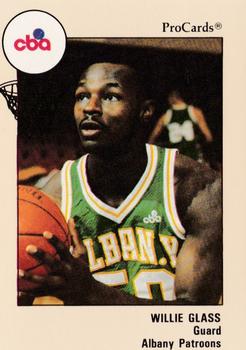 1989-90 ProCards CBA #107 Willie Glass Front