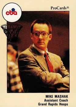 1989-90 ProCards CBA #139 Mike Mashak Front