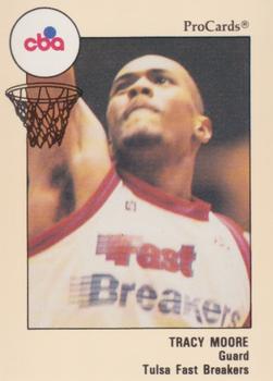 1989-90 ProCards CBA #151 Tracy Moore Front