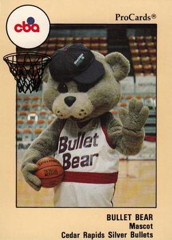 1989-90 ProCards CBA #180 Bullet Bear Front
